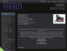 Tablet Screenshot of mikron-sklep.pl